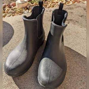 Black Crocs Freesail Chelsea Rain Boots